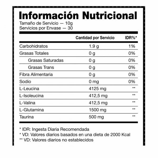 BCAA FUSION + GLUTAMINA 250G