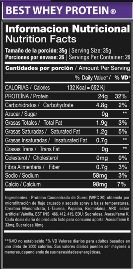 BEST WHEY 2 LBS