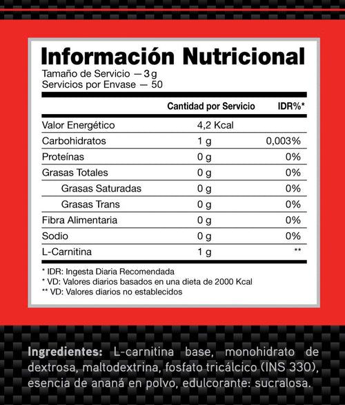 CARNITINA 150GRS
