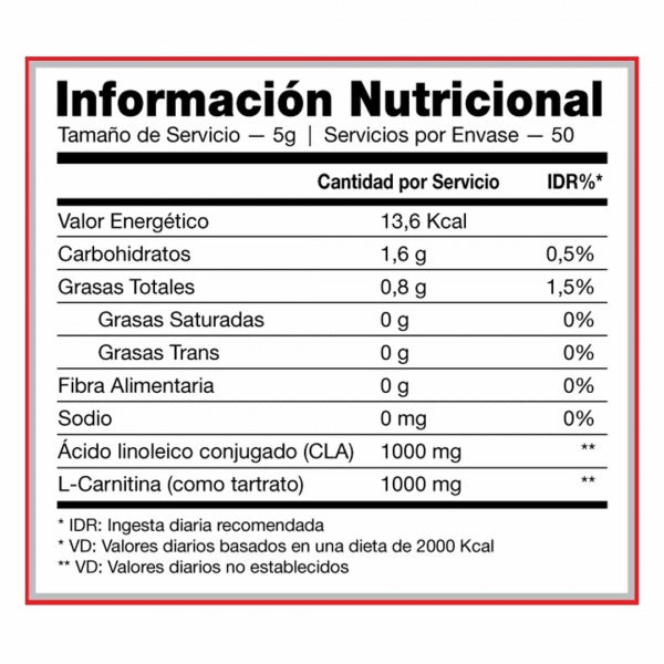 CARNITINA + CLA 250G
