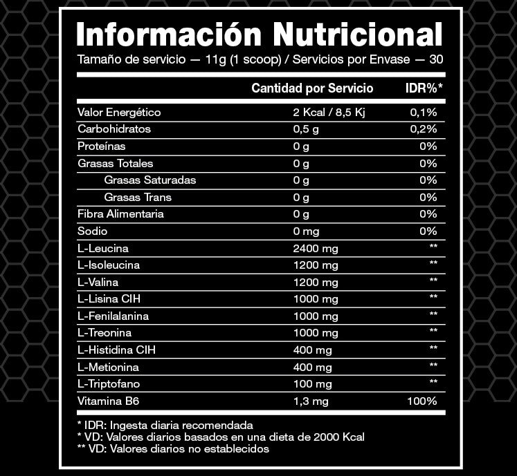 EAA 9 AMINOACIDOS ESENCIALES 330G