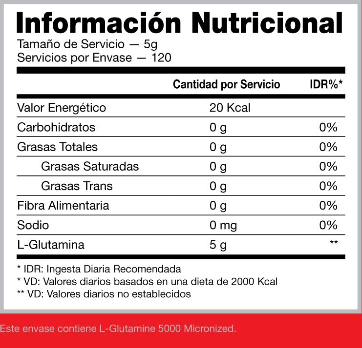 GLUTAMINA 600G