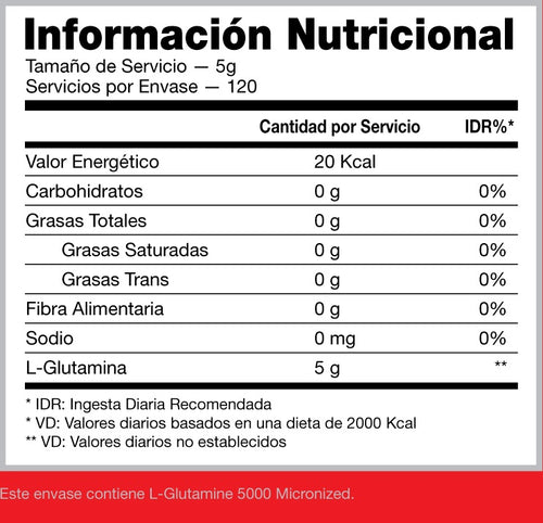GLUTAMINA 600G