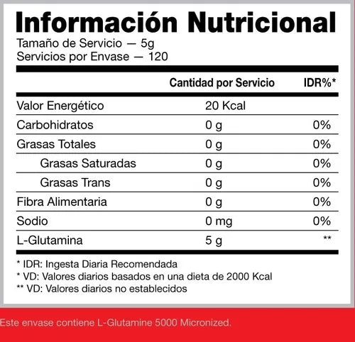L-GLUTAMINA 300G
