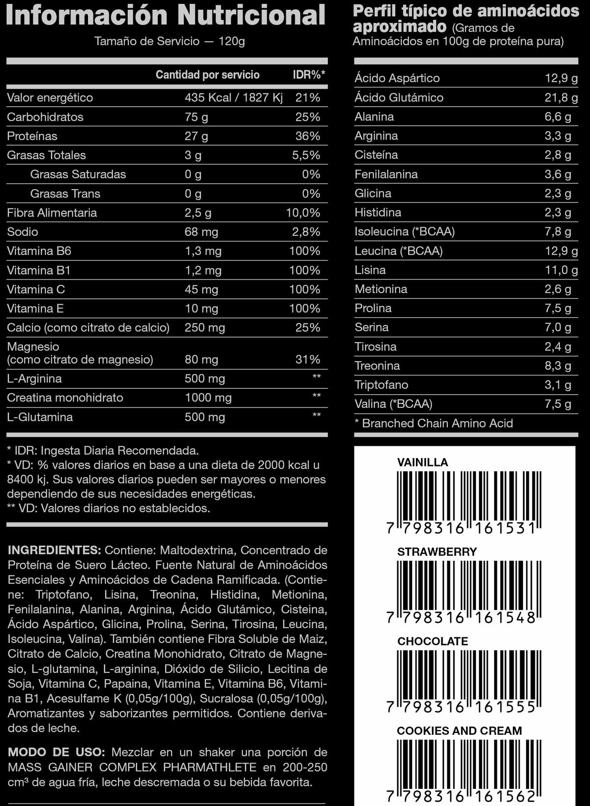 MASS GAINER 5LBS