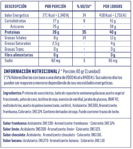 BARRA PROTEICA (12 UNIDADES)