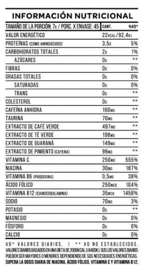 PUMP 3D RIPPED PREWORKOUT 315G