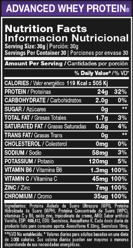 ADVANCED WHEY 2 LBS