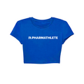 REMERA CROP AZUL