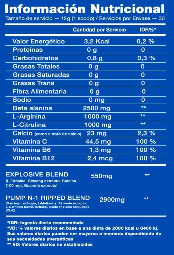 PUMP-N1 RIPPED 360G