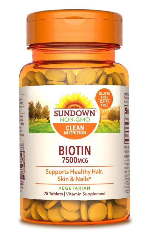 Biotin 7500 mcg (75 tabs) – Sundown Naturals