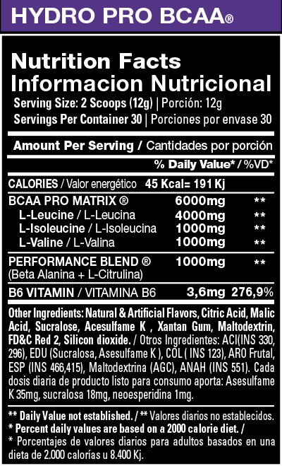 HYDRO BCAA PRO XTRENGHT