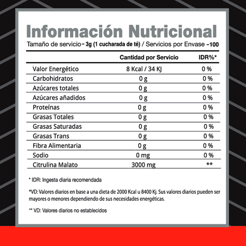 Citrulina Malato - IDN NUTRITION